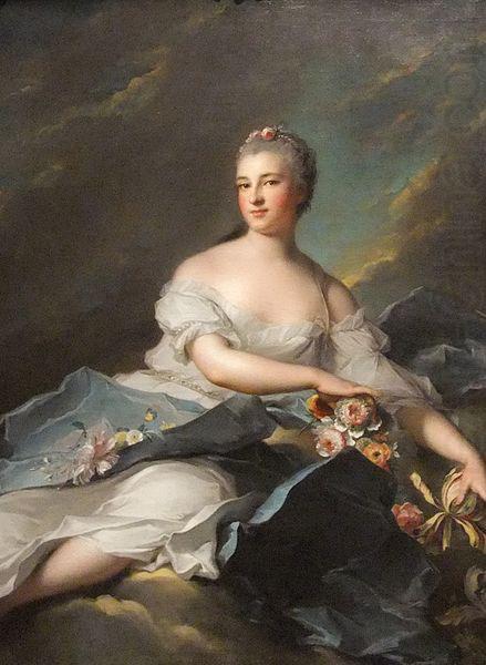 Portrait of Baronne Rigoley d'Ogny as Aurora,, Jjean-Marc nattier